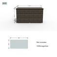 thumbnail image 6 of Abrihome Brown Outdoor Aluminum Frame Storage Deck Box (Capacity Is 296 Gallons), 6 of 8