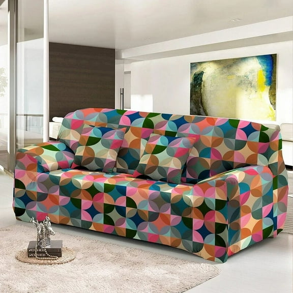 2021 New Geometric Stretch Cover For Sofa Suit L Shape Combination 1/2/3/4-Seats Universal Elastic Corner Slipcover Case