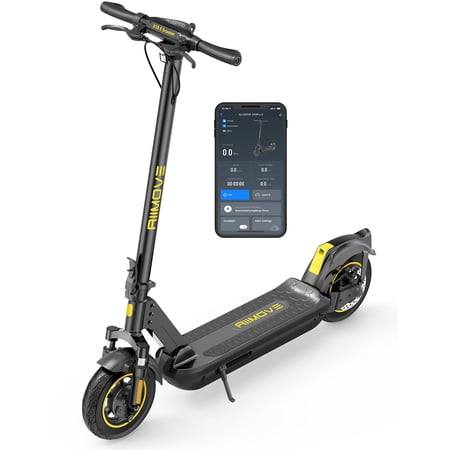 500W electric scooter adults, 28miles range & 20 MPH, 10'' foldable commter electric scooter with triple brake systems and App, large LED display e-scooter for adults X10 Pro