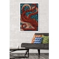 thumbnail image 2 of Lantern Press - Yachats, Oregon, Octopus Mosaic Wall Poster, 22.375" x 34" Framed, 2 of 5