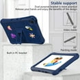 thumbnail image 6 of Dteck Kids Case for Samsung Galaxy Tab A9 Plus 11 Inch (SM-X210/X215/X216/X218),Shockproof EVA DIY Cartoon Case Kickstand Cover with Shoulder Strap for Galaxy Tab A9+,Navyblue, 6 of 8