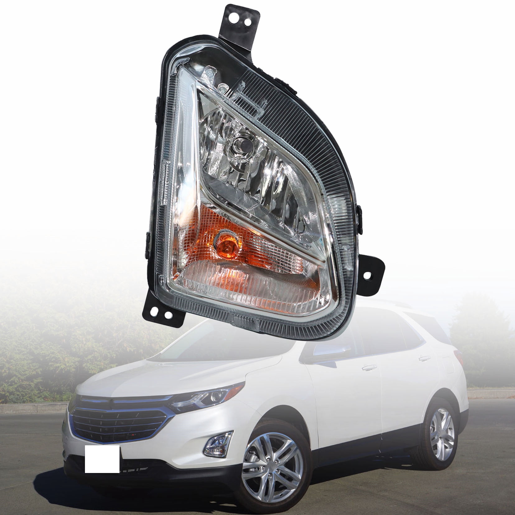 labwork Right Passenger Side Bumper Fog Light w/Signal For 2018 2019 2020 Chevy Equinox