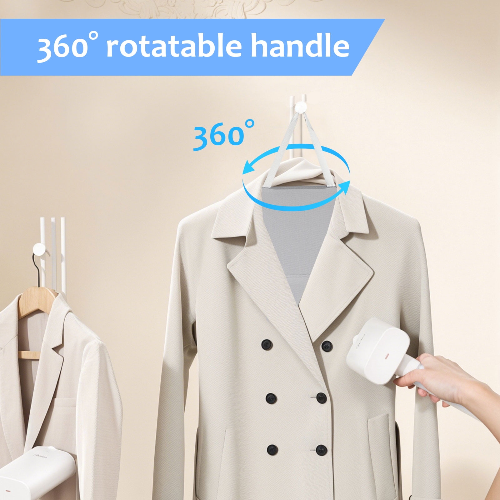 Qianwei Steamer Board for Clothes with Ironing Glove,Stand for Steaming Clothes,Steamer Pad,Hanging Ironing Board,Steamer for Clothes,Hanging Steam Iron Pad