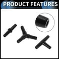 thumbnail image 5 of Unique Bargains Plastic Hose Barb Fittings, 3/16" Stright Barb Connector T Y Shaped Barb Fitting Plastic Black, 1 Set, 5 of 7