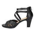 thumbnail image 3 of Easy Street Womens Crissa Satin Zipper Strappy Sandals, 3 of 5