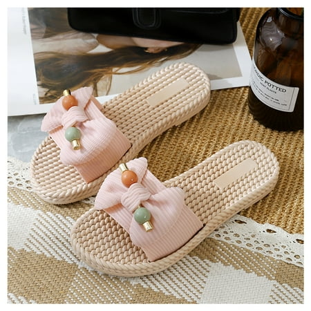 

Beach Sandals Non-slip Shower Bathroom Slippers Soft Summer Slide Sandals