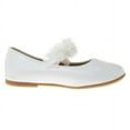 thumbnail image 2 of Kensie Girl Toddler Ballerina Flats, Solid White Gloss, 9, 2 of 7