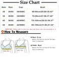 thumbnail image 2 of SMihono Fashion Push Up Bras for Womens Strappy Full Coverage Comfortable Plus Size Wirefree Bralettes Wireless Everyday Bra Blue 40, 2 of 7
