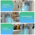 thumbnail image 6 of Costway 5000 BTU (8000BTU ASHRAE) Portable Air Conditioner with Remote Control 3-in-1 Air Cooler w/ Drying Grey, 6 of 10