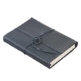 thumbnail image 4 of For I Know The Plans - Jeremiah 29:11 Navy Classic Full Grain Leather Writing Journal/Notebook Wrap Closure, 400 Lined Pages w/Inspirational Scripture, 6 x 8.5 Inches, 4 of 7