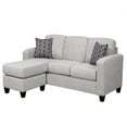 thumbnail image 2 of ViscoLogic CAMBRIDGE [MADE-IN-CANADA] Canapé Réversible de Style Mi-Siècle et chaise Longue Flottante (Ardoise), 2 of 4