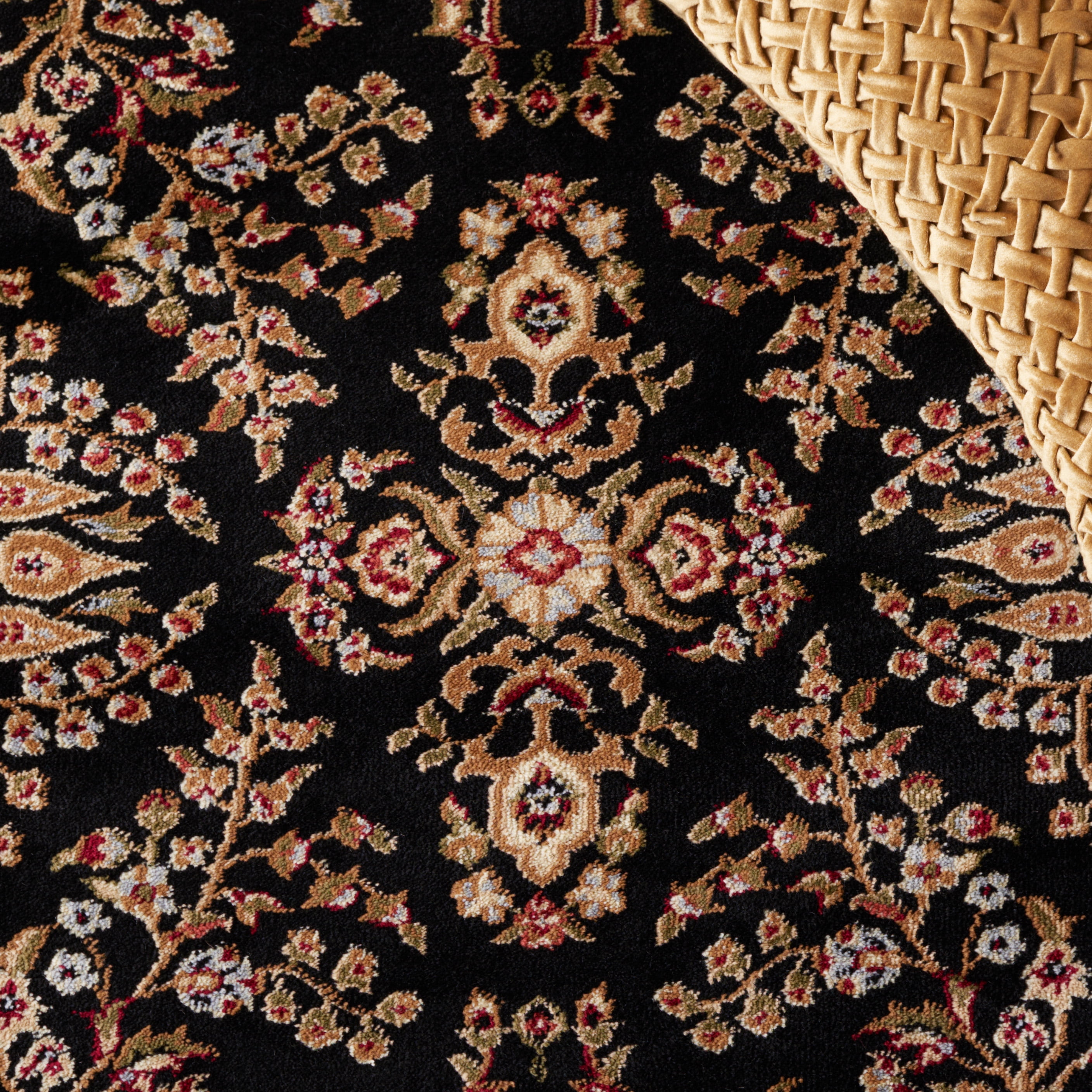 Safavieh Lyndhurst Isadora Floral Area Rug, Black/Tan, 6' x 8'