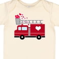 thumbnail image 4 of Inktastic Valentine's Day Red Firetruck with Pink Hearts Boys or Girls Baby Bodysuit, 4 of 5