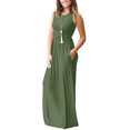 thumbnail image 2 of Vestido largo suelto sin mangas de verano para mujer Vestido largo casual con bolsillos Ormromra  FSHY034-113, 2 of 3