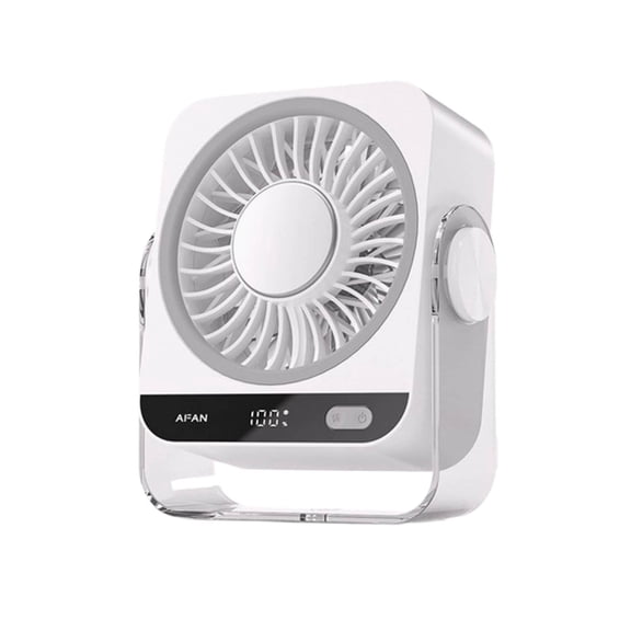 Ohmyroo Chilling Desktop Personal Fan with Chilling Plate 5 Speeds USB Rechargeable Portable Fan for Office Travel
