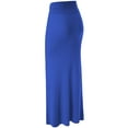 thumbnail image 2 of Made by Johnny Women's Lightweight Floor Length Maxi Skirt XL ROYAL_BRITE, 2 of 7