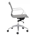 thumbnail image 2 of Glider Low Back Office Chair Gray, 2 of 4