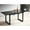 Black, variant on Square Black Dining Table with Adjustable Length and Stable Metal Legs / Smooth Surface, Ideal for Kitchen