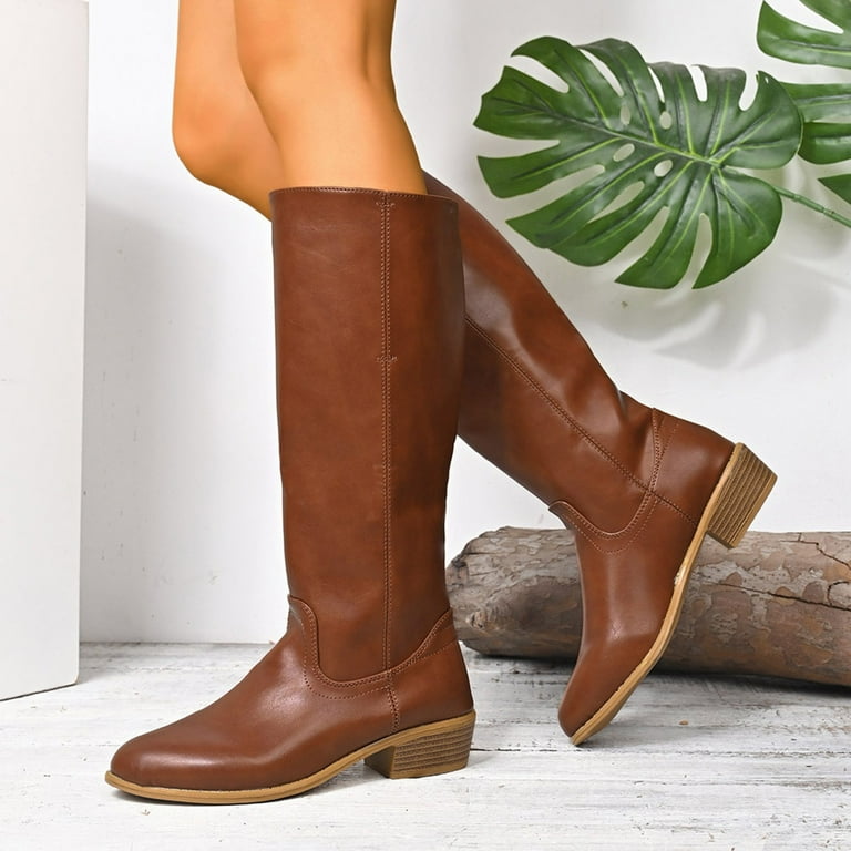 wide calf brown dress boots Daicy Wide Calf Tall Boot