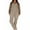 Khaki, variant on XWSHYW Womens Pants Fashion Sleeveless Solid Color Jumpsuit Leisure Loose Fit Comfort Waist Long Jumpsuits
