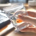 thumbnail image 5 of Transparent Squishy Relaxation Toy with Water Filled Bag Design, Single Piece, Clear and Orange, for Kids and Adults Relaxation, Sensory Squeeze Toy, 5 of 8