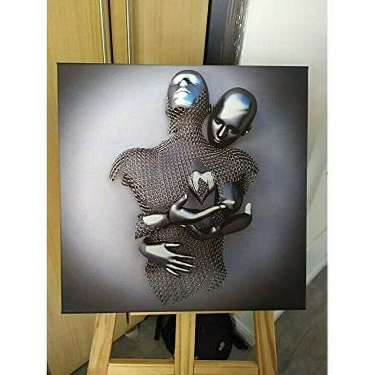 Tableau Mural Texturé 3D - I Can't Help Falling In Love With You - 46x36 Cm