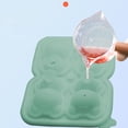 thumbnail image 4 of Moldes De Silicona Para Cubitos De Hielo Molde de silicona verde militar de 1 pieza,bandeja plegable para cubitos de hielo,ideal para paletas y gelatina. Rkxzt, 4 of 9