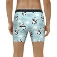 thumbnail image 4 of Picia Cute Panda Bear Pattern Men's Athletic Long Leg Briefs , Performance Stretch Underwear，Moisture-Wicking, 4 of 7