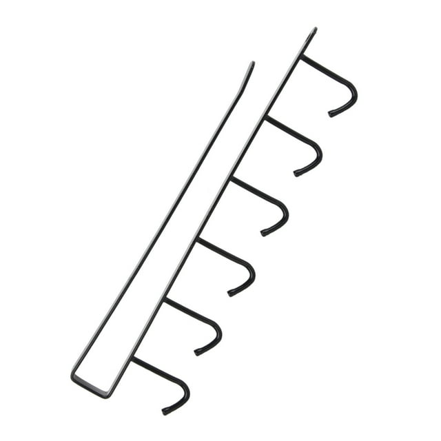 Storage Rack Hanging Hook Iron Multifunction Kitchen Storage Rack Cupboard Shelf Hanging Hook Wardrobe Organizer Holder White