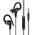 thumbnail image 1 of Auriculares deportivos de 3,5mm, auriculares súper estéreo a prueba de sudor, auriculares para correr con micrófono, auriculares con gancho para la oreja, 1 of 8