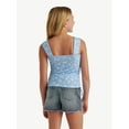thumbnail image 2 of Justice Girls Cinched Floral Tank, Sizes XS - XLP, 2 of 6