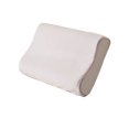 thumbnail image 1 of ¡Oferta Tainini! Almohada cervical de terciopelo de leche para aliviar el dolor - Almohadas de espuma viscoelástica para dormir boca arriba y boca abajo (blanca), 1 of 8