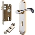 thumbnail image 1 of Qrity Door Handle Lock Zinc Alloy Lever Lock, Modern Door Handle Set, Anti-Theft Door Lever Lock with Keys, 1 of 4