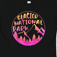 thumbnail image 4 of Inktastic Glacier National Park Montana Pink Mountains Boys or Girls Baby T-Shirt, 4 of 5