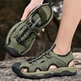 thumbnail image 4 of YOURDIARY Mens Comfort Outdoor Sport Sandals Closed Toe Hiking Walking Beach Water Shoes, 4 of 8