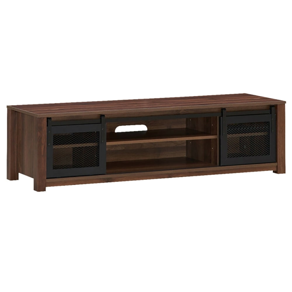 Finihen TV Stand, TV Cabinet, TV Stand Entertainment Center for TV's up to 65 Inch with Adjustable Shelves, Media Entertainment Center with Storage, for Living Room, Bedroom, Brown