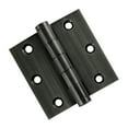thumbnail image 1 of EMBASSY Door Hinge 3 x 3 Solid Brass Pewter with Flat Tips, 1 of 7