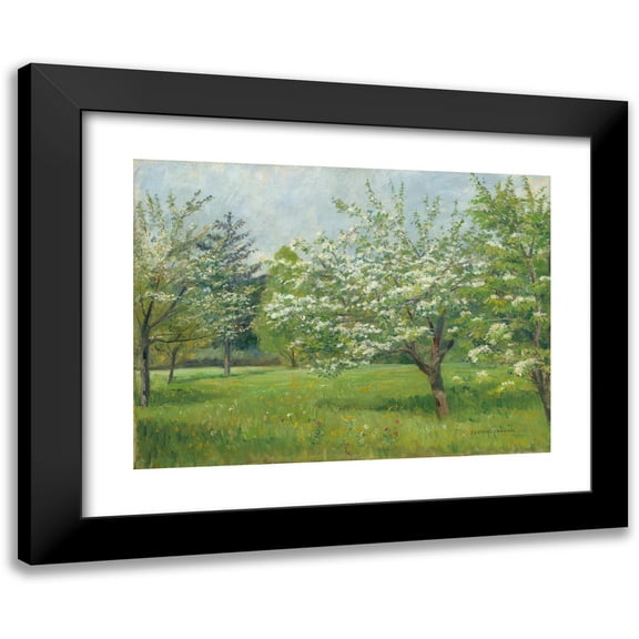 Zora von Preradovic 14x11 Black Modern Framed Museum Art Print Titled - Blossoming Trees