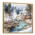 thumbnail image 2 of Designart "Winter'S Charming Geyser I" Geyser Floater Framed Wall Decor, 2 of 5
