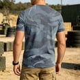 thumbnail image 6 of Men's Quick Dry Workout Shirts Short Sleeve Camo Gym Tee Moisture Wicking Cooling Running Shirts, 6 of 7