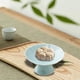 thumbnail image 1 of Soporte de postre de cerámica, frutero con base, elegante plato para aperitivos, mini soporte para tartas, mesa de postres, decoraciones para fiestas Azul claro, 1 of 8