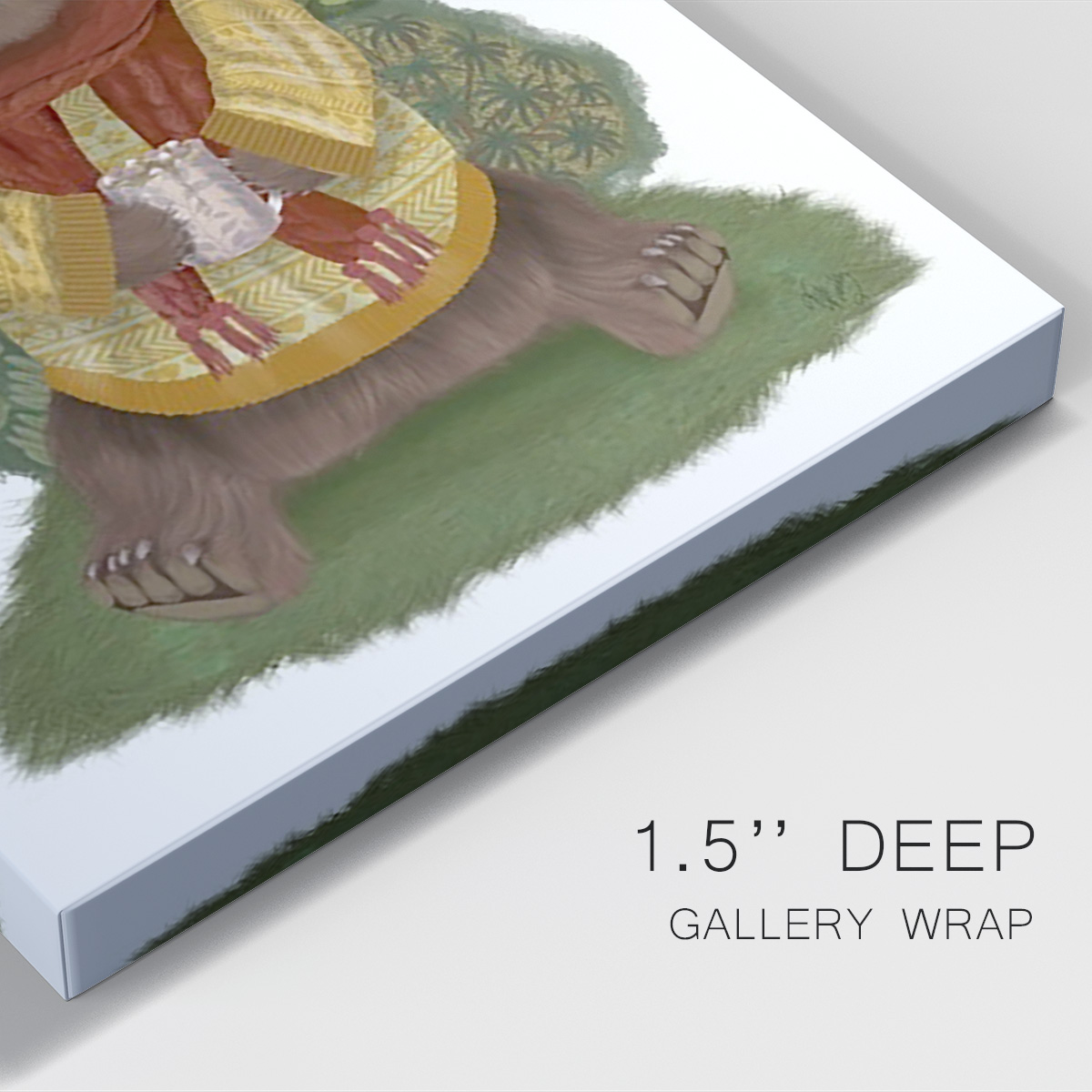 Hot Chocolate Bear Premium Gallery Wrapped Canvas - Ready to Hang