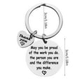 thumbnail image 3 of Appreciation Keychain Coworker Gifts From Friend Colleague Goodbye Thank You Retirement Farewell Motivation Present You Be Proud Of The Work You Do Keyring Pendant Jewelry, 3 of 4