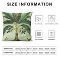 thumbnail image 5 of Orinice  Tropical Palm Tree Throw Pillow Coves Vintage Green Leaf Decorative Pillow Cases Polyester Linen Cushion Covers for Sofa Couch Indoors&amp;Outdoors Decor Set, 5 of 5