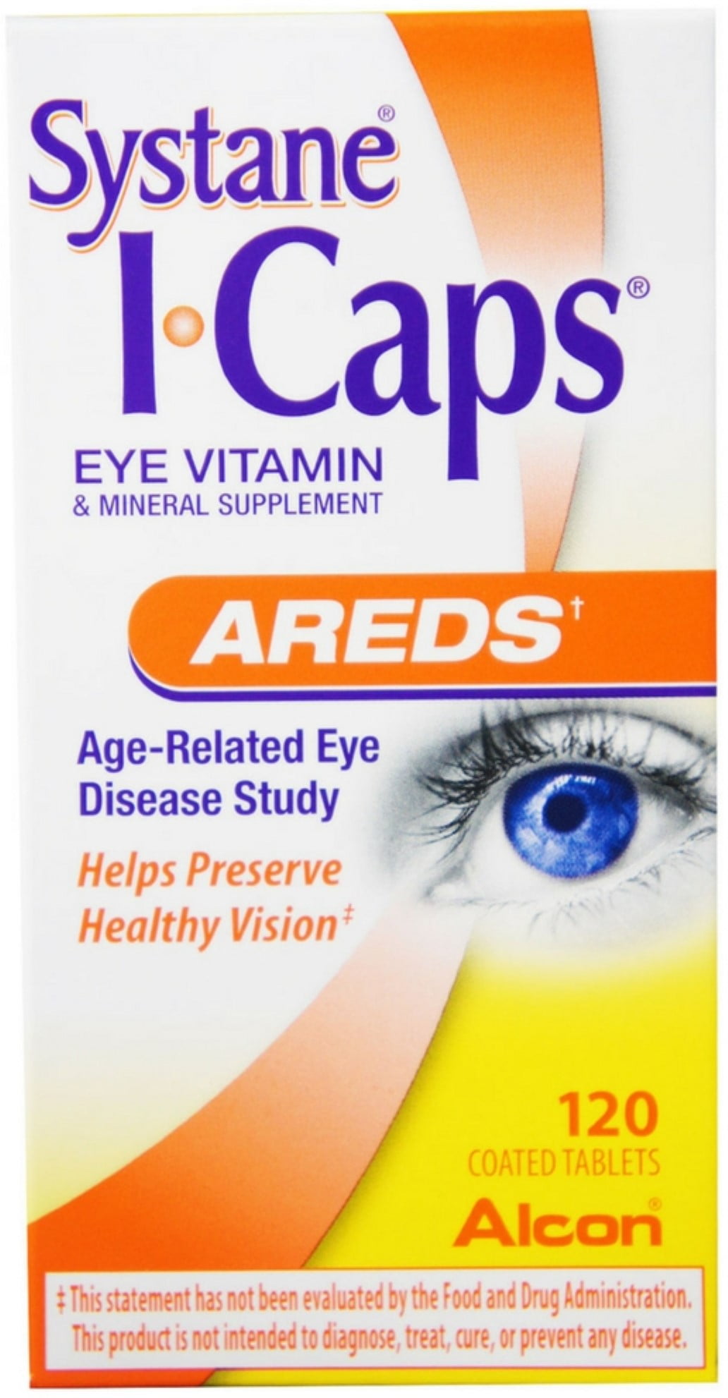 Systane ICAPS Eye Vitamin AREDS, 120 Coated Tablets