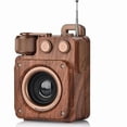 thumbnail image 1 of wonima11 Retro Bluetooth Speaker with FM Radio, Wireless, Stereo Sound, Bluetooth 5.1, USB-C, Bass, AUX & TF-Card Input, Portable for Home, Office, Travel, Gift Ideas, Brown, 1 of 1