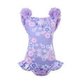 thumbnail image 4 of Maillot de Bain d'Été pour Bébé Fille une Pièce à Volants Robe de Bikini Plage Vacances Maillot de Bain 2-10 Ans Enfants Fille Maillot de Bain 2 Pcs Vêtements Imprimés, 4 of 7