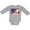 AC-Heather Grey, variant on Inktastic Snowboarding US Flag Boys or Girls Long Sleeve Baby Bodysuit