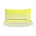 thumbnail image 3 of 3 Pcs Soft Bedding Set, Includes 1 Duvet Cover with Zipper And 2 Pillow Shams,Aesthetic Sulphur Yellow And White Gradient Queen(90"×90"), 3 of 8