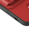 thumbnail image 5 of TECH CIRCLE with iPhone 11 case,for iPhone Series Rugged Rubber Durable with kickstand Cover,shock and scratch resistant,Leather+TPU Case for iPhone 11,Red, 5 of 6
